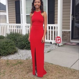 Caché red evening gown